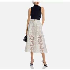 Toccin Stacy Lace Midi Skirt